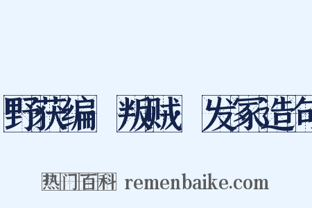 野获编·叛贼·发冢造句是什么意思的图片